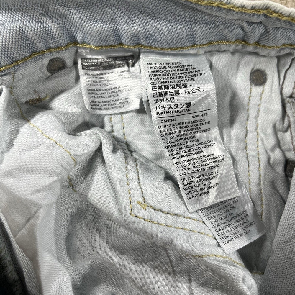 Levi's 511 Slim Fit Straight Jeans Light Wash Men's 32x34 NWT Stretch Casual - Picture 11 of 13